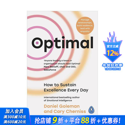 【现货】最佳状态：如何每天保持卓越状态 Optimal 情商之父丹尼尔戈尔曼 领导力 自我提升指南 原版英文心灵励志 正版进口书