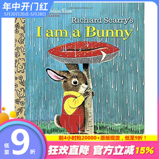 4岁启蒙 预售 bunny 我是一只兔子纸板书 善优童书 儿童原版 iamabunny幼儿英语启蒙认知入门绘本故事 英文绘本
