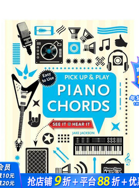 【现货】Piano Chords (Pick Up & Play)，钢琴和弦(拾奏) 英文原版图书籍进口正版 Jake Jackson 音乐
