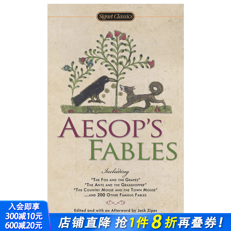 【现货】Aeso’s Fables，伊索寓言 英文原版文学图书