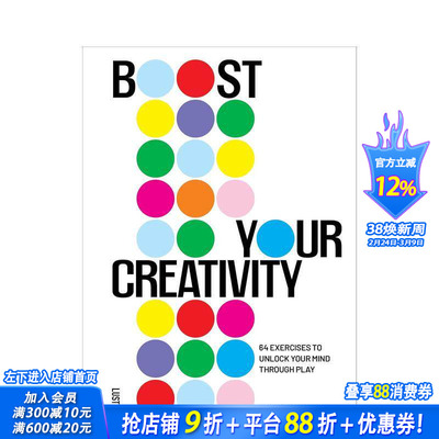 【预售】创意激发：30个解放思维的练习 Boost your Creativity:30 Exercises to Unlock Your Mind 原版英文生活综合 正版进口书