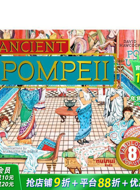 【预售】【古文明立体书】庞贝古城立体书【Ancient Civilisations Pop-Ups】Ancient Pompeii 英文儿童立体趣味绘本进口书