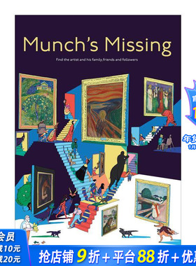 【现货】蒙克失踪了！ 找找乐 Munch's Missing! 原版英文艺术画册画集 正版进口书