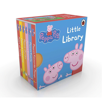【预售】英文原版 【小猪佩奇】迷你图书馆（含书套共6册）Little Library 粉红小猪Peppa Pig 0岁+生日节日礼物儿童进口绘本