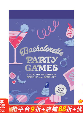 【现货】英文原版 单身聚会小游戏 Bachelorette Party Games 卡牌 创意文创送礼礼物 正版进口图书