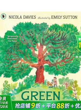 【现货】绿色：我们星球的植物故事（平装） Green: The Story of Plant Life on Our Planet 英文儿童插画科普绘本 进口童书