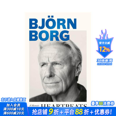 【预售】心搏：比约·博格回忆录 Heartbeats: A Memoir 原版英文文学传记 天赋网球运动员 正版进口书