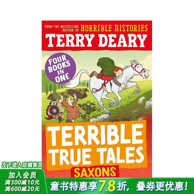 【预售】【糟糕又真实的故事】撒克逊人Terrible True Tales:Saxons历史科普 英文儿童桥梁章节故事书 可怕的历史作者Terry Deary