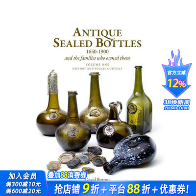 【预售】1 0-1900 年古董密封瓶 Antique Sealed Bottles 1 0-1900 原版英文艺术画册画集 正版进口书