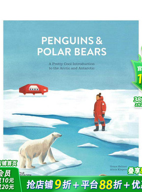 【现货】企鹅和北极熊Penguins and Polar Bears 儿童地理科普绘本 北极和南极的*佳介绍 6-12岁少儿阅读 地球知识