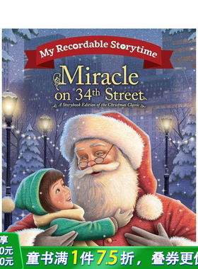 【现货】我的可录制故事时间：34街的奇迹 My Recordable Storytime: Miracle on 34th Street 英文儿童插画故事绘本进口书