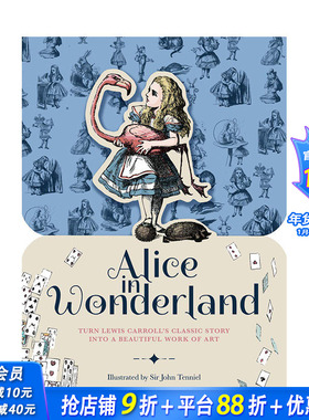 【现货】纸上风采:爱丽丝漫游奇境:礼物书 Alice in Wonderland 生日节日送礼 高颜值艺术创意文创 Paperscapes 英文正版进口