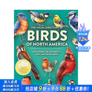 【预售】北美鸟类视觉图鉴：探索大陆迷人飞羽精灵 The Visual Directory of Birds 原版英文生活综合 正版进口书