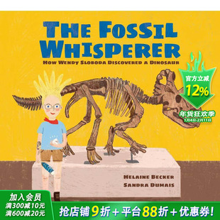 【现货】英文原版 化石语者 The Fossil Whisperer 古生物学 科学科普 儿童英语艺术插画绘本 6岁以上 正版进口 善优图书