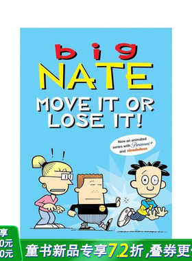 【预售】英文原版 大内特：不动就没了 Big Nate: Move It or Lose It! 英文儿童故事绘本 进口原版书籍 善优图书