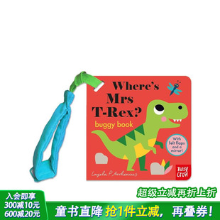 Felt 预售 霸王龙太太在哪里？ Book 进口童书 Buggy Flaps 毛毡翻翻书 Mrs Where 英文儿童趣味互动绘本 Rex?