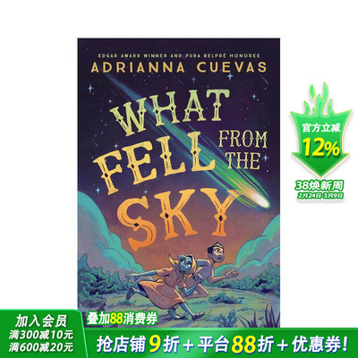 【预售】(预计3月出版)从天而降之物 What Fell from the Sky 英文儿童桥梁章节故事 英语拓展阅读进口书