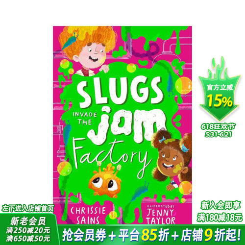 【预售】Slugs Invade the Jam Factory 鼻涕虫入侵果酱工厂 英文儿童桥梁书