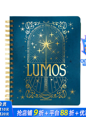 【预售】英文原版 哈利波特:魔咒和魔药12个月计划表 笔记本Harry Potter: Spells and Potions 12-Month Undated Planner