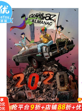 【现货】Gorillaz Almanac 街头霸王年鉴 摇滚乐队 漫画 英文原版图书籍进口正版 Gorillaz Z2 Comics【善优图书】