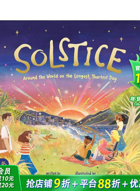 【现货】夏至/冬至： 在最长最短的一天环游世界 Solstice: Around the World on the Longest 英文儿童插画故事绘本 进口童书