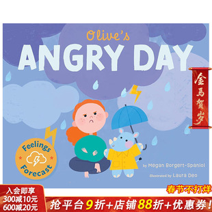 【预售】【情绪晴雨表】奥丽弗愤怒的一天 【Feelings Forecast】Olive's Angry Day 英文儿童插画故事绘本 进口童书