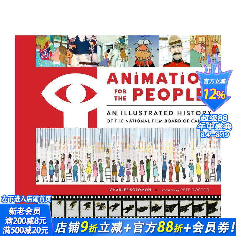 【预售】加拿大国家电影局光影传奇 Animation for the People: An Illustrated History 原版英文生活 正版进口书
