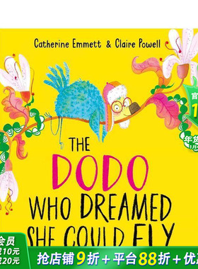 【预售】梦想自己能飞的渡渡鸟 Dodo Who Dreamed She Could Fha 英文儿童插画故事绘本 进口童书