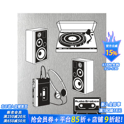 【现货】情迷音频：Hi-Fi怀旧宣传手册 1950-1980 Audio Erotica: Hi-Fi brochures 英文广告包装设计 正版进口书