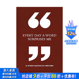 【现货】英文原版 每日让我惊喜的一句话 & 作家语录 Every Day a Word Surprises Me & Other Quotes by Writers 心灵励志进口书