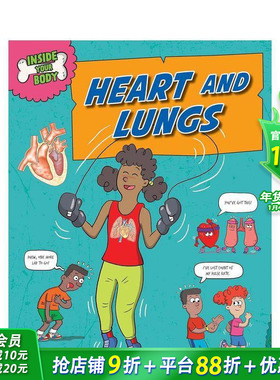 【现货】你的身体内部：心脏和肺 Inside Your Body: Heart and Lungs 英文儿童插画科普绘本 进口童书