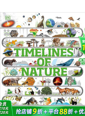 【现货】自然界的时间线 Timelines Of Nature 英文儿童插画故事绘本 进口童书