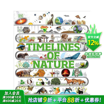 【现货】自然界的时间线 Timelines Of Nature 英文儿童插画故事绘本 进口童书