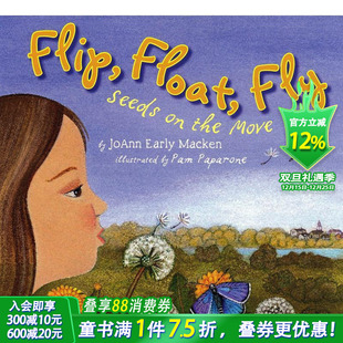 飞翔：移动 Float 预售 漂浮 Move 英语早教进口书 the 种子 翻转 Seeds Fly Flip 英文儿童趣味互动绘本