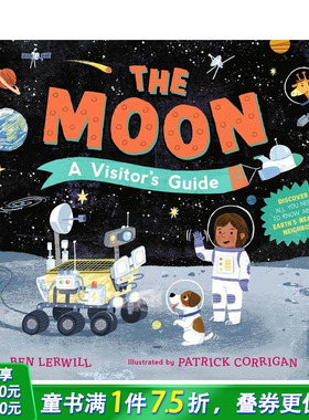 【现货】月球奥秘之旅 The Moon: A Visitor's Guide 趣味科普 英文儿童插画科普故事绘本 进口童书