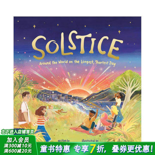 【现货】夏至/冬至： 在最长最短的一天环游世界 Solstice: Around the World on the Longest 英文儿童插画故事绘本 进口童书