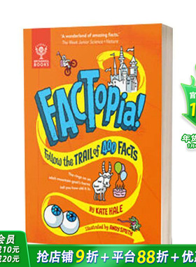 【现货】追寻 400 个事实的足迹 [大英百科全书］ FACTopia! 英文儿童插画科普绘本插图集 进口童书
