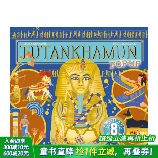 图坦卡蒙立体书 Ancient Tutankhamun 预售 Ups英文儿童立体趣味绘本进口童书 Ups 古文明立体书 Pop Civilisations