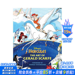 【预售】迪士尼大力士电影设定集 杰拉尔德斯卡夫的艺术 Disney's Hercules 原版英文艺术插画原画设定集 正版进口书