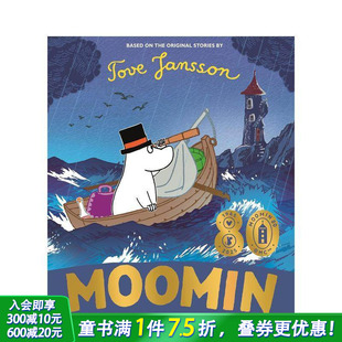 Moominpappa and 英文儿童插画故事绘本 现货 进口童书 Flood 姆明爸爸和大洪水 Great the