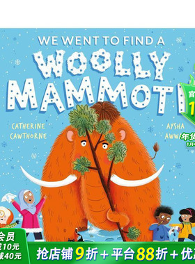 【预售】我们去找长毛象 We Went to Find a Woolly Mammoth 英文儿童插画故事绘本 进口童书