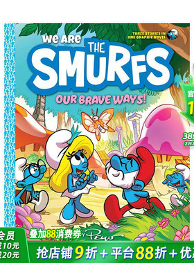 【预售】我们是蓝精灵：勇敢的方式 We Are the Smurfs: Our Brave Ways! 原版英文儿童漫画