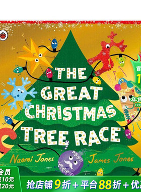【预售】圣诞树大赛 【Best Christmas Decoration】The Great Christmas Tree Race 英文儿童插画故事绘本 进口童书