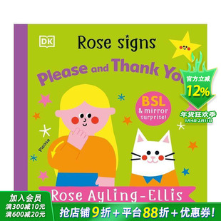 【现货】【罗丝手语启蒙】礼仪启蒙 【Rose Signs】Please and Thank you 英国手语BSL启蒙书 英文儿童趣味英语早教绘本 进口童书