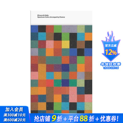 【现货】埃尔斯沃斯·凯利：偶谱  抽象极简艺术Ellsworth Kelly:Spectrum Colors Arranged by Chance 英文艺术画册正版进口书