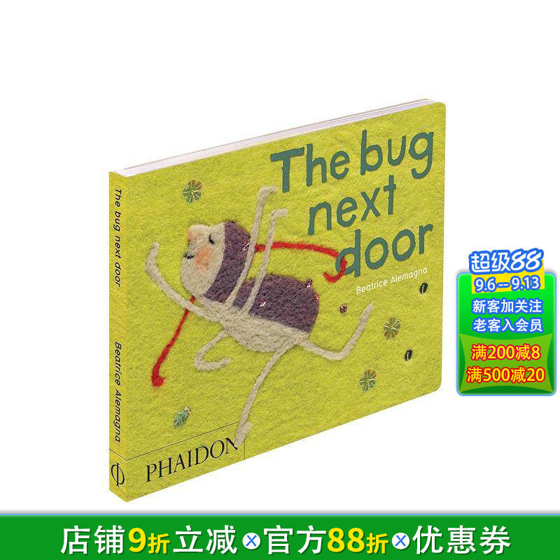 【预售】隔壁的小虫子 The Bug Next Door 英文儿童插画故事绘本 进口童书