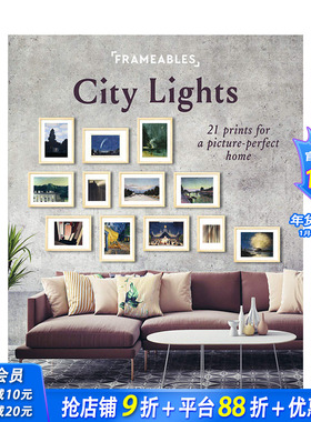 【现货】【Frameables可撕下装裱】City Lights 镜框:城市之光:21张艺术海报