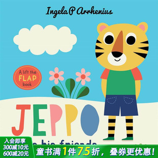 the 进口图书 英文原版 Finds 现货 Lift His 杰波找到他 Flap 媇子英语 朋友 Friends英文儿童趣味纸板翻翻书 Jeppo