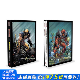 经典 预售 and 封面分镜 英文正版 艺术全览 漫威死侍与金刚狼：典藏艺术设定集Marvel 进口书 Deadpool 独家访谈 Wolverine