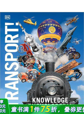 【现货】交通知识百科全书 Knowledge Encyclopedia Transport! 英文儿童插画科普绘本 进口童书